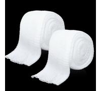 Grevosea 2 Roll 2m Tubular Bandage Elastic Net Wound Dressing Compression Bandage Wrap Tubular Gauze Stockinette Tubing for Legs Arm Without The Use of Adhesive Tape (Size 7)