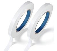 Grevosea 2 Rolls Hemming Tape for Pants, Double Sided Fabric Tape for Clothes to Stay in Place No Sewing Ironing Hem Tape for Curtains Dress Jeans Clothing Carpet Arts Crafts (12mm*50m)