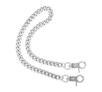 Grevosea 20 Inch Heavy Duty Stainless Steel Wallet Chain with Lobster Clasps, Punk Pants Chain for Men Women, Silver