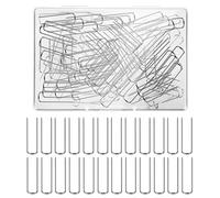 Grevosea 50 Pieces U-pins for Quilting, Sewing, Jewelry Display, Home Decor - Stainless Steel Double Blocking Pins 2.3 * 0.67cm