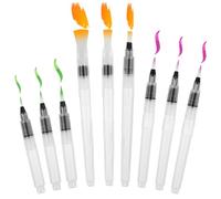 Grevosea 9 Pcs Watercolor Brush Pens, Water Brush Pen Refillable Paint Pens Water Color Brushes for Adults Beginners Watercolor Aquarelle Gouache Acrylics Painting