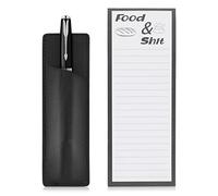 Grevosea Magnet Notepads for Refrigerator, Grocery List Magnet Pad for Fridge To Do List Notepad with Magnetic Pen Holder Grocery List Memo Notepad Shopping List Pad (50 Sheets)