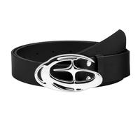 Grevosea Y2k Belt, Goth Double Grommet Belt Faux Leather Punk Rock Belts for Men and Women, Y2k Fashion Accessories Bling Leather Belts With Cross and Diamond for Jeans