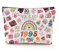 Grewgty Birthday Makeup Bag, White