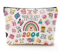 Grewgty Birthday Makeup Bag, White