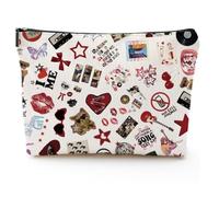 Grewgty Makeup Bag, White, Y2k