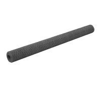 (grey, 1.5 m) vidaXL Chicken Wire Fence with PVC Coating Wire Mesh Roll Wire Fencing Net