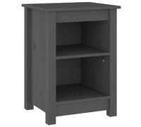 (Grey, 1) vidaXL 1/2x Solid Wood Pine Bedside Cabinet Nightstand End Table Multi Colours