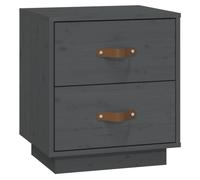 (Grey, 1) vidaXL 1/2x Solid Wood Pine Bedside Cabinet Nightstand End Table Multi Colours