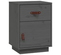 (Grey, 1) vidaXL 1/2x Solid Wood Pine Bedside Cabinet Wooden End Table Multi Colours