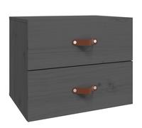 (Grey, 1) vidaXL 1/2x Wall-mounted Bedside Cabinet Floating Bedside Unit Multi Colours