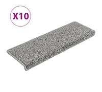 Vidaxl Stair Mats 10 Pcs 65X21X4 Cm Grey, Grey