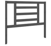 vidaXL Bed Headboard Grey 106X4X100 Cm Solid Wood Pine, Grey