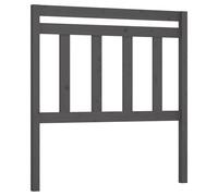 vidaXL Bed Headboard Grey 106x4x100 cm Solid Wood Pine