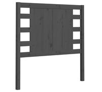 vidaXL Headboard Grey 106x4x100 cm Solid Wood Pine