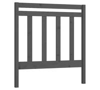 vidaXL Bed Headboard Grey 106X4X100 Cm Solid Wood Pine, Grey