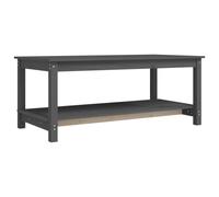 (Grey, 110 x 55 x 45 cm (L x W x H)) vidaXL Solid Wood Pine Coffee Table Multi Colours 110x55x45 cm/50x50x45 cm