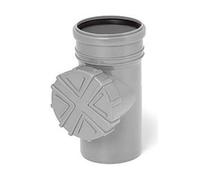 Grey 110mm Gutter Downpipe Leaf Guard Strainer Basket Filter Cleaner