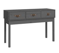 (Grey, 114 x 40 x 75 cm) vidaXL Solid Wood Pine Console Table Side Sofa End Accent Table Multi Colours