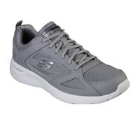 (Grey, 12 (Adults')) Skechers Dynamight 2.0 Mesh Men's Grey Trainers