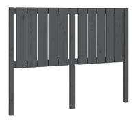 vidaXL Bed Headboard Grey 125.5x4x100 cm Solid Wood Pine (818862), Grey