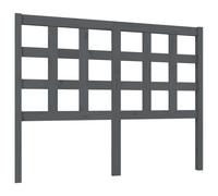(grey, 125.5 x 4 x 100 cm) vidaXL Bed Headboard Home Bedroom Decorative Bed Header Panel Solid Wood Pine