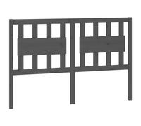 (grey, 125.5 x 4 x 100 cm) vidaXL Bed Headboard Home Bedroom Decorative Bed Header Panel Solid Wood Pine