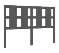vidaXL Bed Headboard Grey 125.5x4x100 cm Solid Wood Pine (817982)