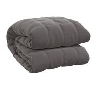 vidaXL Weighted Blanket Grey 137x200 cm Single 10 kg Fabric