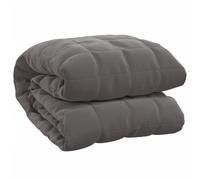 (grey, 137 x 200 cm/6 kg) vidaXL Weighted Blanket Bedding Anxiety Blanket Bedroom Quilt Blanket Fabric