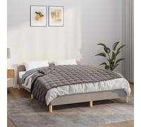 (grey, 138 x 200 cm/10 kg) vidaXL Weighted Blanket Bedding Anxiety Blanket Bedroom Quilt Blanket Fabric