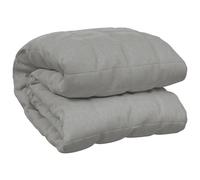 vidaXL Weighted Blanket for Single Bed - Grey 100% Cotton Outer with Hypoallergenic Polyester and Glass Bead Filling - 138x200 cm, 6 kg