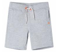 (grey, 140 (9-10y)) Kids' Shorts with Drawstring Elasticated Waistband Shorts Children's Pants
