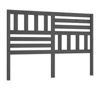 vidaXL Bed Headboard Grey 146X4X100 Cm Solid Wood Pine, Grey