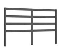 Headboard Solid Pine Wood Grey 146x4x100 cm Slatted Rustic Bed Head Wall Mounted
