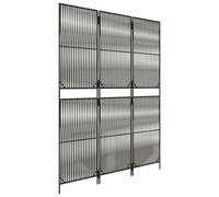 (grey, 147 x 200 cm) vidaXL Room Divider Outdoor Privacy Screen Foldable Balcony Screen Poly Rattan