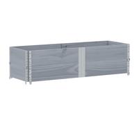 (grey, 150 x 50 cm/ 2 pcs) vidaXL Pallet Collars Garden Raised Bed Vegetable Planter Box Solid Wood Pine