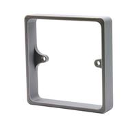 Grey 15mm Switch Spacer, 1-Gang Back Box Extender for UK Switches
