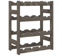 (grey, 16 bottle) vidaXL Wine Rack Wine Shelf Bottle Holder Wine Drinking Rack Solid Wood Pine