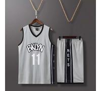 (grey, 160cm) Kyrie Irving adult and children's jersey set