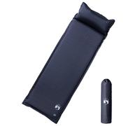 (grey, 190 x 64 x 3 cm) vidaXL Self Inflating Camping Mattress & Pillow 1-Person Sleeping Mat Grey