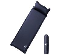 (grey, 195 x 64 x 4,5 cm) vidaXL Self Inflating Camping Mattress & Pillow 1-Person Sleeping Mat Grey