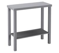 Urbn-Living Urbnliving 75Cm Height 2-Tier Wooden Narrow Console Side Grey Table Entryway Hallway Furniture Home Office Unit