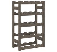 (grey, 20 bottle) vidaXL Wine Rack Wine Shelf Bottle Holder Wine Drinking Rack Solid Wood Pine