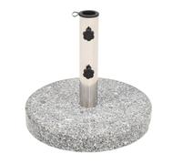 vidaXL Parasol Base Granite Round 20 Kg, Grey