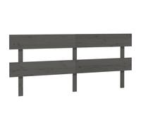 (grey, 204 x 3 x 81 cm) vidaXL Solid Wood Pine Bed Headboard Wooden Bed Header Multi Colours/Sizes