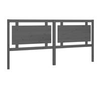(grey, 205.5 x 4 x 100 cm) vidaXL Bed Headboard Home Bedroom Decorative Bed Header Panel Solid Wood Pine