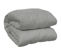 vidaXL King Size Weighted Blanket Grey, 220x235 cm, 15 kg, Hypoallergenic Non-Toxic Fabric, Comfortable Sleep Aid with Even Weight Distribution