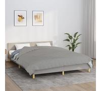 vidaXL Weighted Blanket Grey 220x240 cm King 11 kg Fabric