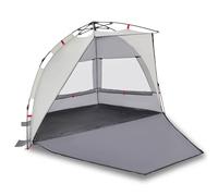 (Grey, 224 x 138 x 142 cm) vidaXL Beach Tent Lightweight Tent Patio Camping Tent Quick Release Waterproof